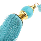 Max 1 Pair Tassel Curtain Tieback Holdback Curtain Buckle Belt Cord Blue