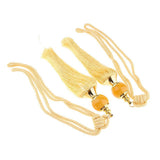 Max 1 Pair Hanging Ball Curtain Tassel Fringe DIY Curtain Accessories Beige