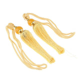 Max 1 Pair Hanging Ball Curtain Tassel Fringe DIY Curtain Accessories Beige