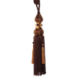Max Curtain Tassels Tieback Rope Handmade Tie Tassel Ball Set of 2 Dark Brown
