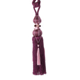 Max Curtain Tassels Tieback Rope Handmade Tie Tassel Ball Set of 2 Purple