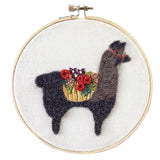 Maxbell Full Range of Embroidery Starter Kit with Pattern - Cute Alpaca CE002
