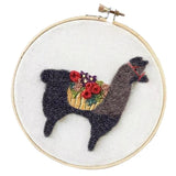 Maxbell Full Range of Embroidery Starter Kit with Pattern - Cute Alpaca CE002