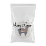 Maxbell Full Range of Embroidery Starter Kit with Pattern - Cute Alpaca CE002