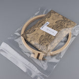 Max Cross Stitch Stamped Embroidery Kit with Embroidery Hoop - Flower CD003