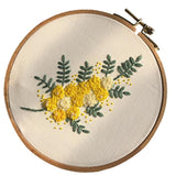 Max Cross Stitch Stamped Embroidery Kit with Embroidery Hoop - Flower CD005