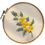 Max Cross Stitch Stamped Embroidery Kit with Embroidery Hoop - Flower CD005