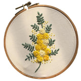 Max Cross Stitch Stamped Embroidery Kit with Embroidery Hoop - Flower CD005