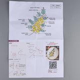 Max Cross Stitch Stamped Embroidery Kit with Embroidery Hoop - Flower CD005