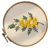 Max Cross Stitch Stamped Embroidery Kit with Embroidery Hoop - Flower CD005