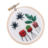 Max Stamped Embroidery Kit with Pattern Cross Stitch Crafts - Pot Plant EC002