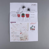 Max Stamped Embroidery Kit with Pattern Cross Stitch Crafts - Pot Plant EC002