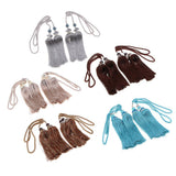 Max 2pcs Hanging Bead Curtain Tieback Tassels for Curtain Supplies Peacock Blue