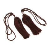 Max 1 Pair Crystal Bead Curtain Tieback Tassels for Sewing Supplies Deep Coffee