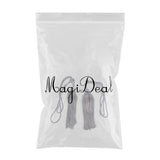Max 1 Pair Crystal Bead Curtain Tieback Tassels for Sewing Supplies Silver Gray