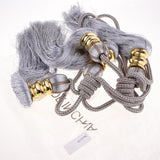 Max 2 Pieces Curtain Tieback Tassels Hanging Ball Accessories Decorative Window  Silver Gray