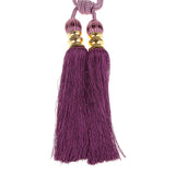 Max 2 Pieces Curtain Tieback Tassels Hanging Ball Accessories Decorative Window  Purple