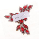 Max Sew On Rhinestones Appliques with Clear Bottom Flatback Decor Red