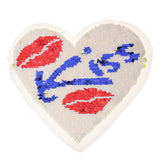 Max Love Heart Kiss Lips Embroidery Sequin Patch Clothes Applique Sewing Craft