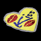 Max Love Heart Kiss Lips Embroidery Sequin Patch Clothes Applique Sewing Craft