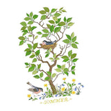 Max Handmade Ribbon Embroidery Tree Bird Painting Kit Cross Stitch DIY Decor