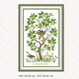 Max Handmade Ribbon Embroidery Tree Bird Painting Kit Cross Stitch DIY Decor