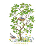 Max Handmade Ribbon Embroidery Tree Bird Painting Kit Cross Stitch DIY Decor
