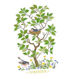 Max Handmade Ribbon Embroidery Tree Bird Painting Kit Cross Stitch DIY Decor