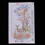 Maxbell Animals Deers Stamped Cross Stitch Kits for Adults Embroidery 14CT Count