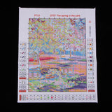 Max Handmade Ribbon Embroidery Peach Blossom Painting Kit Cross Stitch DIY Decor
