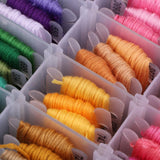 Maxbell 100 Skeins Emmbroidery Floss with Storage Box Sewing Cross Stitch Tool Kits