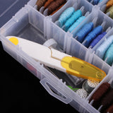 Maxbell 100 Skeins Emmbroidery Floss with Storage Box Sewing Cross Stitch Tool Kits