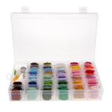 Maxbell 100 Skeins Emmbroidery Floss with Storage Box Sewing Cross Stitch Tool Kits