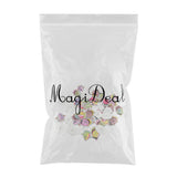 Maxbell Pack of 50 Fish-shaped 2 Holes Decorative Wooden Buttons Sewing Fasteners for Sewing Crafts Accessories 30-36mm