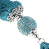 Max 1 Pair Hanging Ball Curtain Tieback Tassels Sewing Supplies DIY Peacock Blue