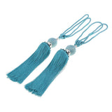 Max 1 Pair Hanging Ball Curtain Tieback Tassels Sewing Supplies DIY Peacock Blue