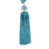 Max 1 Pair Hanging Ball Curtain Tieback Tassels Sewing Supplies DIY Peacock Blue