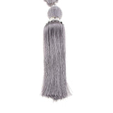 Max 1 Pair Hanging Ball Curtain Tieback Tassels Sewing Supplies DIY Silver Gray