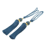 Max 1 Pair Hanging Ball Curtain Tieback Tassels Sewing Supplies DIY Deep Blue