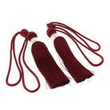 Max 1 Pair Hanging Ball Curtain Tieback Tassels Curtain Accessories Red