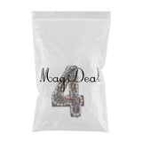Max DIY Letter Number Gorgeous Rhinestones& Beads Patch Sticker Universal  4