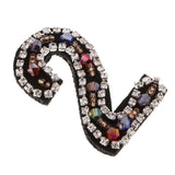 Max DIY Letter Number Gorgeous Rhinestones& Beads Patch Sticker Universal  2