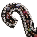 Max DIY Letter Number Gorgeous Rhinestones& Beads Patch Sticker Universal  2