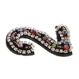 Max DIY Letter Number Gorgeous Rhinestones& Beads Patch Sticker Universal  2