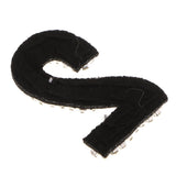 Max DIY Letter Number Gorgeous Rhinestones& Beads Patch Sticker Universal  2