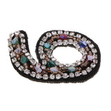 Max DIY Letter Number Gorgeous Rhinestones& Beads Patch Sticker Universal  9