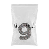 Max DIY Letter Number Gorgeous Rhinestones& Beads Patch Sticker Universal  9