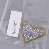 Max Neckline Trim Rhinestone Crystal Iron on Hotfix Transfer Decal Silver A