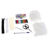 Max Felt Applique Kits Non Woven Fabric with Complete Tools DIY Crafts Supplies