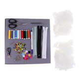 Max Maxb 20 Sheets Non Woven Fabric with Sewing Kits Zippers Tweezers Handmade Crafts